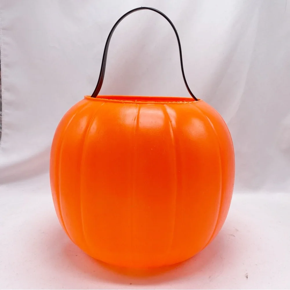 Vintage Pumpkin Blow Mold 1980 Carolina Enterprises Rare 8 in. USA